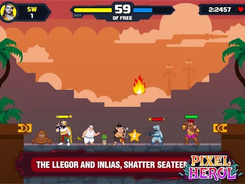 Indian Mythological Characters in Pixel Brawl Hero
